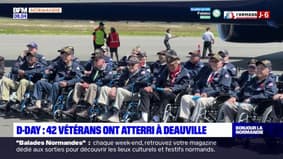 79e anniversaire du D-Day: 42 vétérans américains ont atterri à Deauville