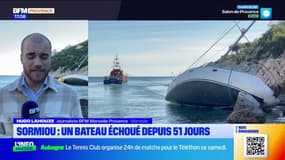 Calanque de Sormiou: l'épave du voilier échoué donne du fil à retordre aux plongeurs engagés pour déloger le bateau