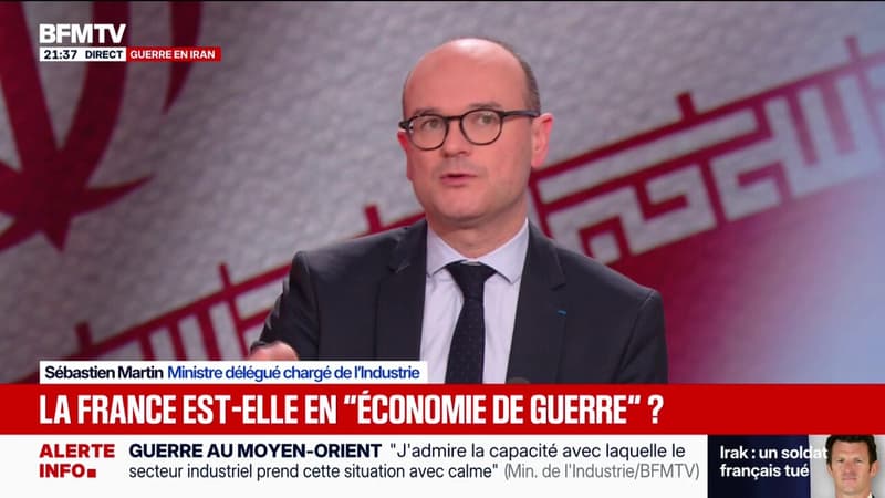 Guerre au Moyen-Orient : "La réalité, c'est que nos tissus industriels ont eu l'habitude d'affronter des chocs", explique Sébastien Martin, ministre délégué chargé de l'Industrie