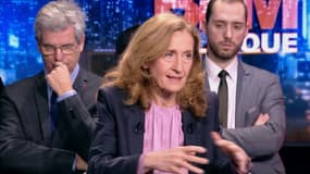 Nicole Belloubet sur le plateau de BFMTV le 11/03/2018