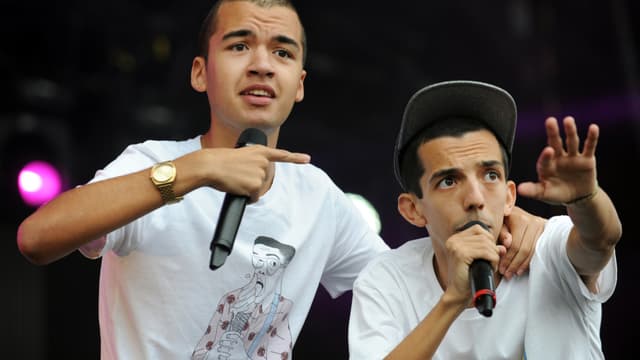 Bigflo et Oli au festival des Vieilles Charrues, le 18 juillet 2015.