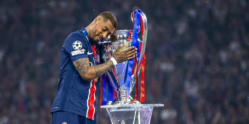 Presnel Kimpembé après le sacre du PSG en Ligue des champions, le 31 mai 2025