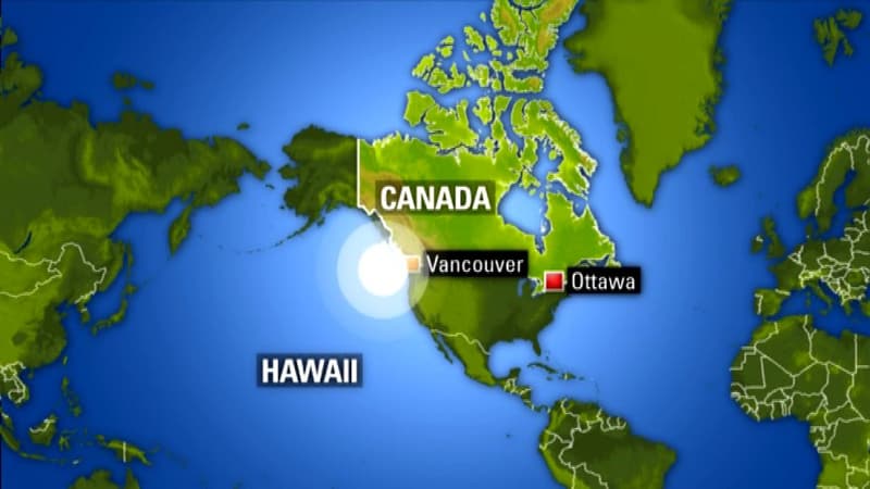 Un tsunami menace le Canada et l'île d'Hawaï