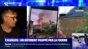 Calvados: incendie dans un bâtiment frappé par la foudre