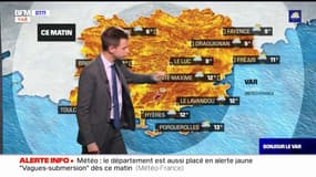 Météo du Var: un temps nuageux et de grosses rafales de vent dans les terres ce lundi 15 novembre