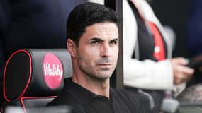 Mikel Arteta lors de Bournemouth-Arsenal (0-4, 7e journée de Premier League), le 30 septembre 2023