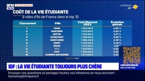 Ile-de-France: la vie étudiante toujours plus chère qu'ailleurs en France, Paris en tête