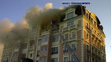 Incendie au grand hôtel de Saint-Jean-de-Luz.