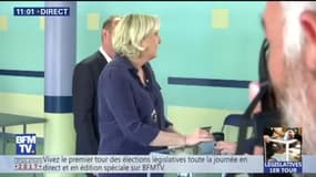 Législatives: Marine Le Pen a voté à Hénin-Beaumont