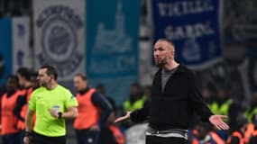 L'entraîneur du Havre Didier Digard au Vélodrome, 18 octobre 2025