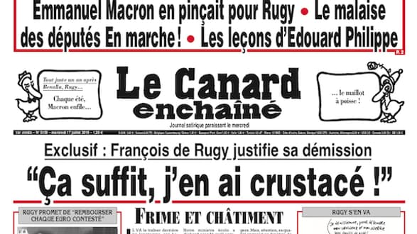 "Fin de banquet" pour François de Rugy, se moque la presse "Fin de banquet" pour François de Rugy, se moque la presse