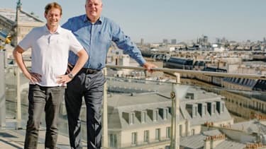 Olivier Hersent (à gauche sur la photo) est le cofondateur d'Actility, dirigée par Mike Mulica (à droite sur la photo)