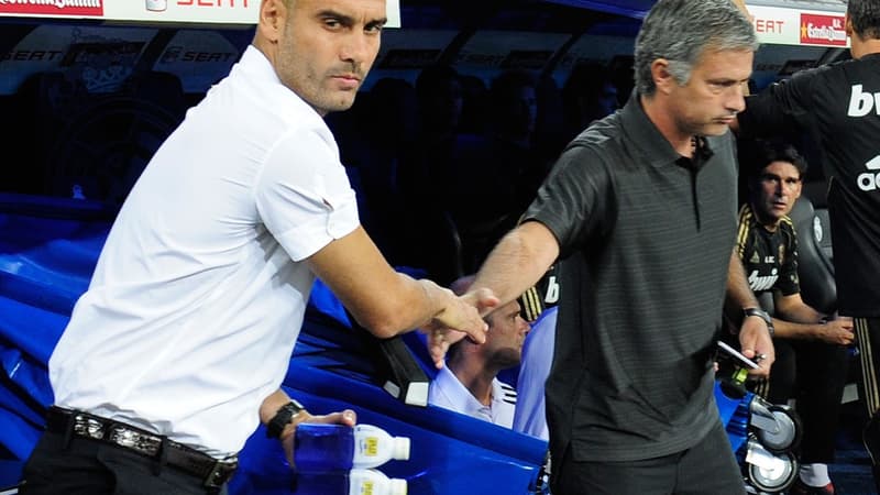 Pep Guardiola et José Mourinho