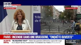 Incendie dans le centre de Paris: "Il pourrait s'agir d'un départ de feu involontaire lié à l'intervention des forces de l'ordre", annonce Laure Beccuau, procureure de Paris