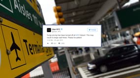 Le tweet d'Uber à New York qui a entraîné une vague de protestations contre le VTCiste sur le réseau social.