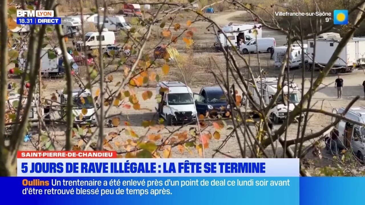 Saint-Pierre-de-Chandieu : la rave party se termine, après 5 jours de ...