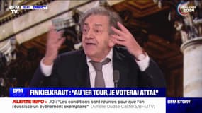 Rassemblement national: "Ce n'est plus un parti fasciste, ce n'est pas le retour des vieux démons", estime Alain Finkielkraut, philosophe et écrivain