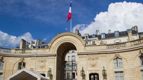 L'entrée du palais de l'Elysée.