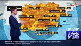 Météo Var : grand soleil toute la journée, jusqu'à 25°C à Brignoles et Le Luc