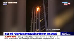 Paris: 100 pompiers mobilisés pour un incendie à Beaugrenelle