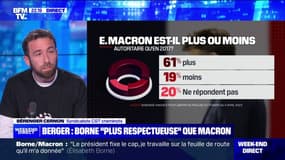 Bérenger Cernon (CGT Cheminots), à propos d'Emmanuel Macron:  "À chaque fois qu'il a pris la parole, il a mis tout le monde dans la rue"