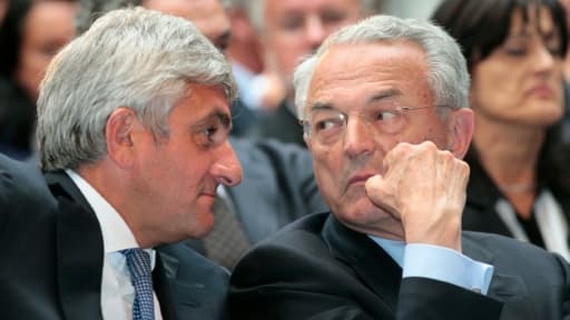 Hervé Morin et Jean Arthuis le 18 septembre 2012 à Paris