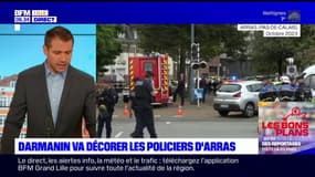 Arras: Gérald Darmanin va décorer les policiers