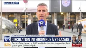Saint-Lazare: la SNCF "ne sait pas quelle est l'origine de cette panne"