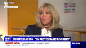 Harcèlement scolaire: "Je lis [à Emmanuel Macron] les lettres d'enfants et de parents", affirme Brigitte Macron