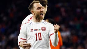 Christian Eriksen avec le Danemark, le 26 mars 2022