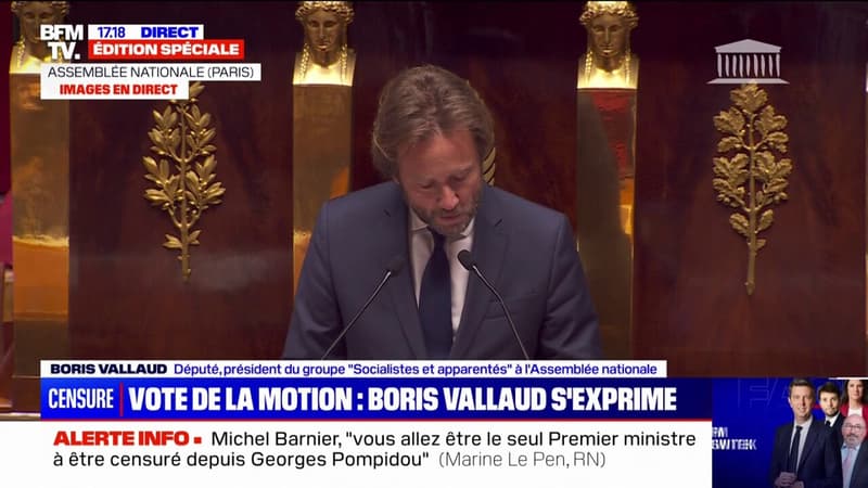 Boris Vallaud (PS) à Michel Barnier: 