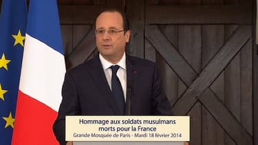 François Hollande a rendu hommage mardi aux soldats musulmans morts pour la France.