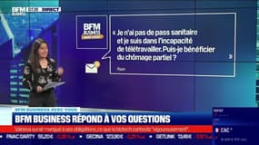 BFM Business avec vous : Un salarié qui n'a pas de pass sanitaire peut-il bénéficier du chômage partiel ? - 13/09