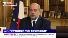 Éric Dupond-Moretti, garde des Sceaux: "Je n'ai jamais pensé à démissionner"