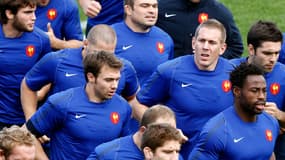 L'équipe de France à l'entraînement mardi matin à Auckland