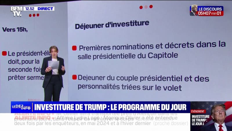 LES ÉCLAIREURS - Investiture de Donald Trump: le programme heure par heure de la journée