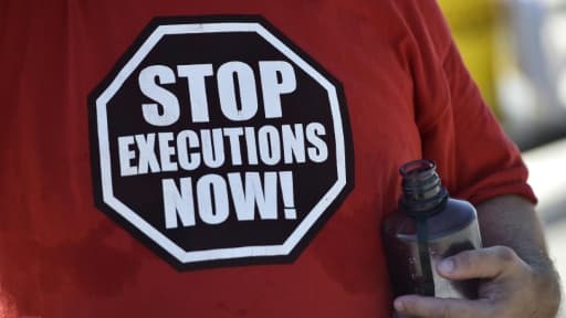 Militant anti-peine de mort, le 29 juin 2016, à Washington DC