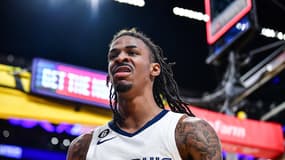 Ja Morant avec les Memphis Grizzlies lors des playoffs NBA, avril 2023