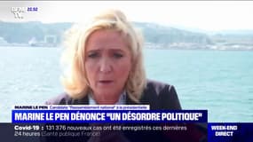 Marine Le Pen: "J'essaye de conserver un calme dans ce chaos politique"