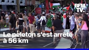Tour d’Espagne: une manifestation propalestinienne interrompt la dernière étape  