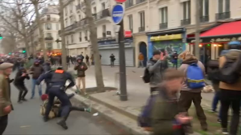 "Il est encore en état de choc", l'avocate du manifestant amputé d'un testicule réfute la thèse de la légitime défense