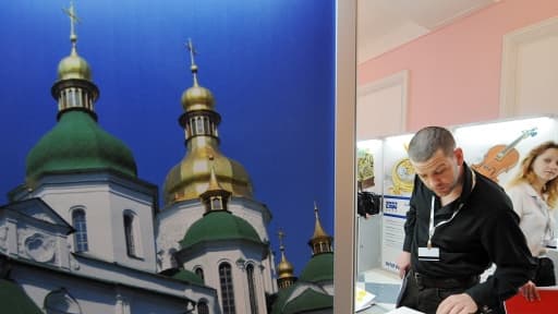 La Russie, un des premier bénéficiaire mondial des programmes de la Berd, est à l'honneur lors d'une exposition pour le congrès annuel de l'organisation à Kiev en 2008.