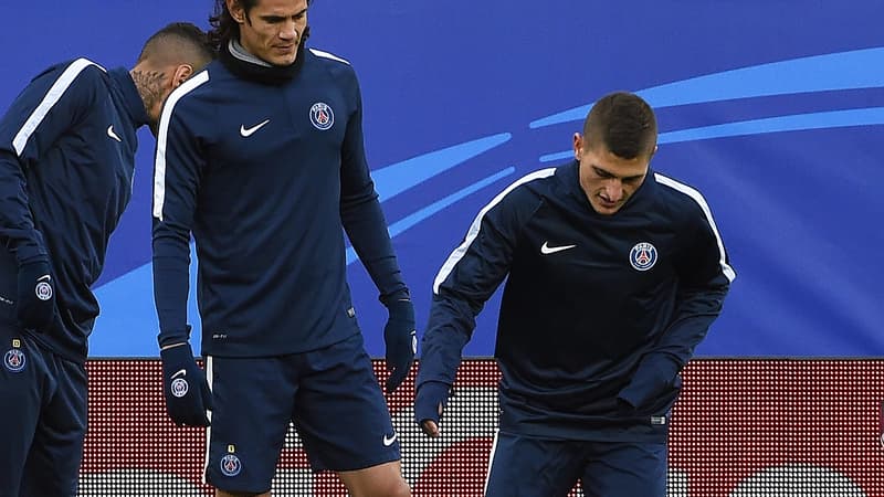 Edinson Cavani et Marco Verratti