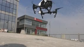 Drone utilisé par la police kosovare pour la sécurité routière