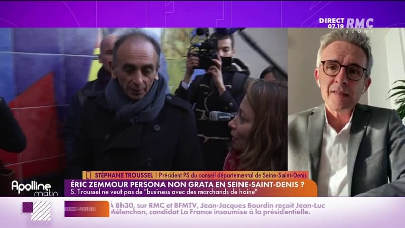 Eric Zemmour et Stéphane Troussel