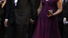 Natalie Portman et son compagnon, le danseur et chorégraphe français Benjamin Millepied, à leur arrivée à la cérémonie des Oscars en février dernier. L'actrice israélo-américaine a donné naissance à un petit garçon, selon l'hebdomadaire People. /Photo pri
