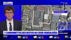 Strasbourg: des véhicules des Restos du Cœur vandalisés, les collectes de denrées "très perturbées"