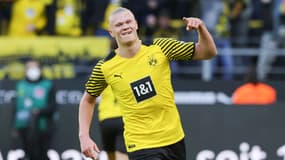 Erling Haaland avec le Borussia Dortmund, le 16 avril 2022