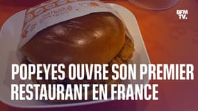  L'enseigne de fast-food "Popeyes" ouvre son premier restaurant en France