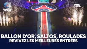 Le PSG champion d'Europe : Ballon d'Or, saltos, roulades,  revivez les meilleures entrées au Parc des Princes